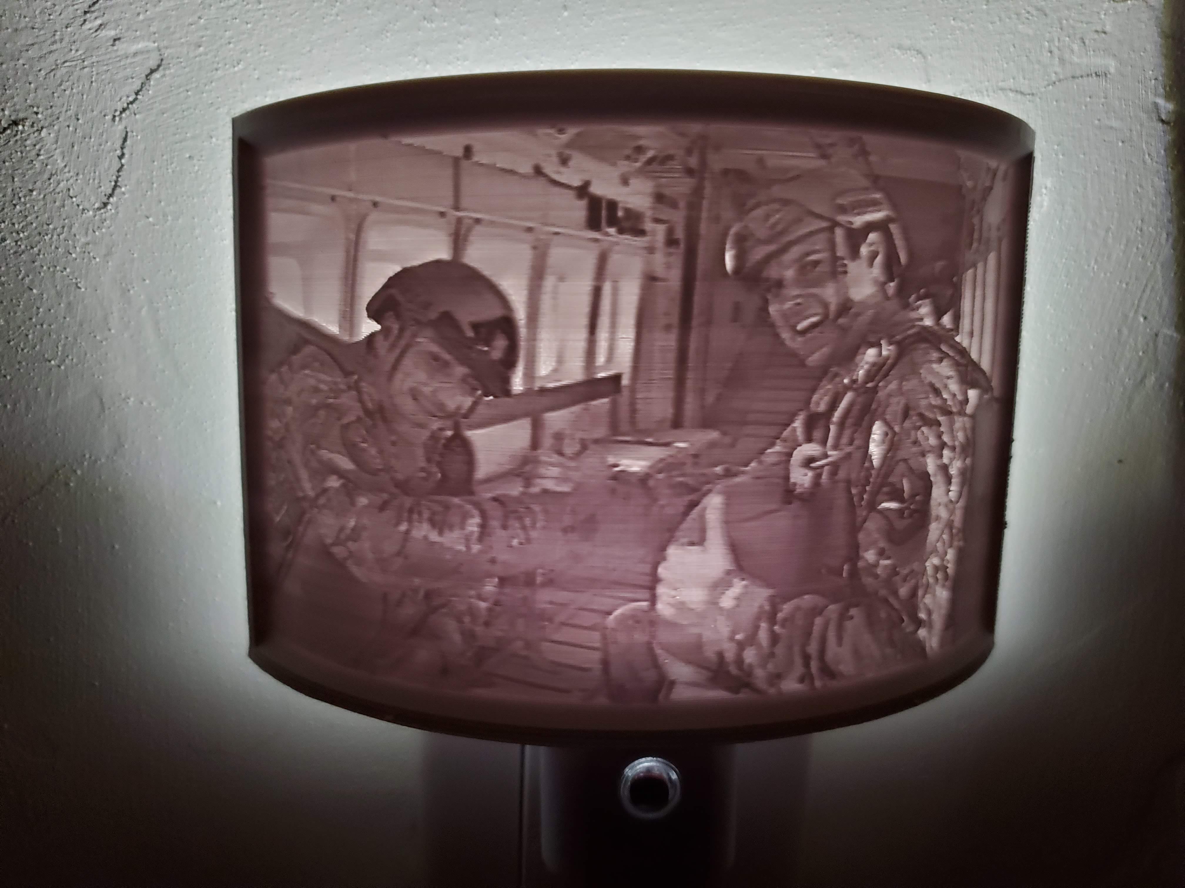 Custom photo night light - Honor